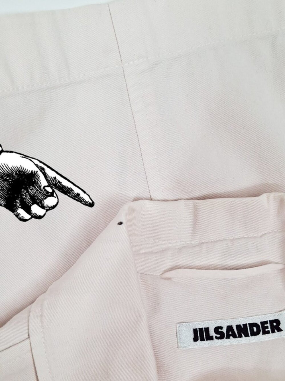 JIL SANDER Vintage 90s Cotton Jacket Pale Pink Light Weight Minimalist Italy 36 - Picture 8 of 13
